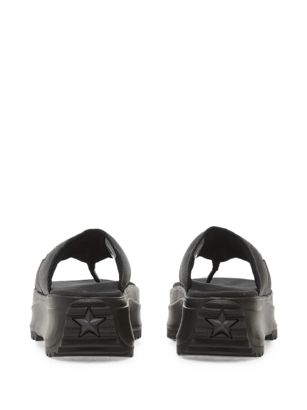 Converse Run Star platform sandals Zwart