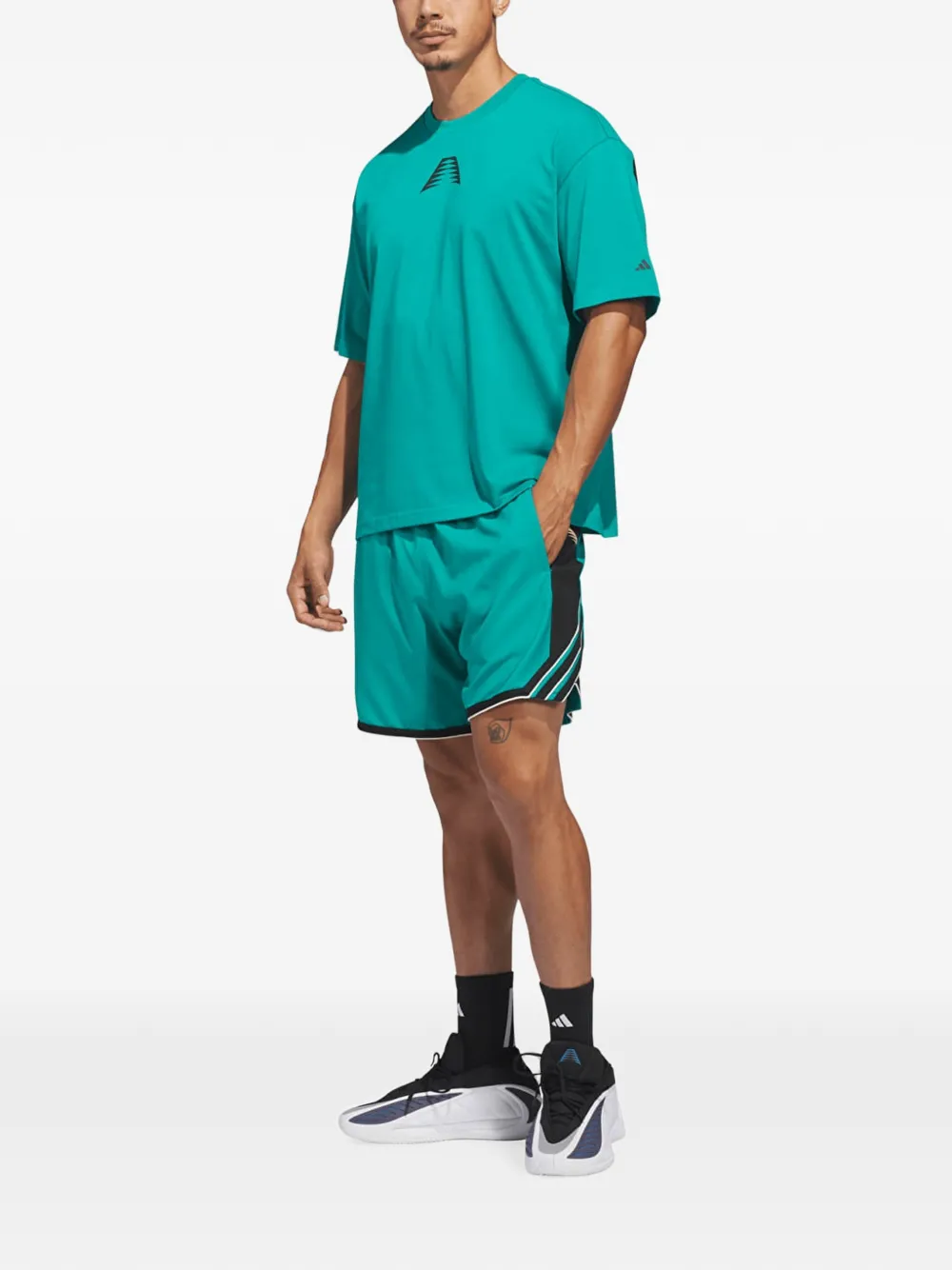 adidas Anthony Edwards Believe That crew.-neck T-shirt Groen