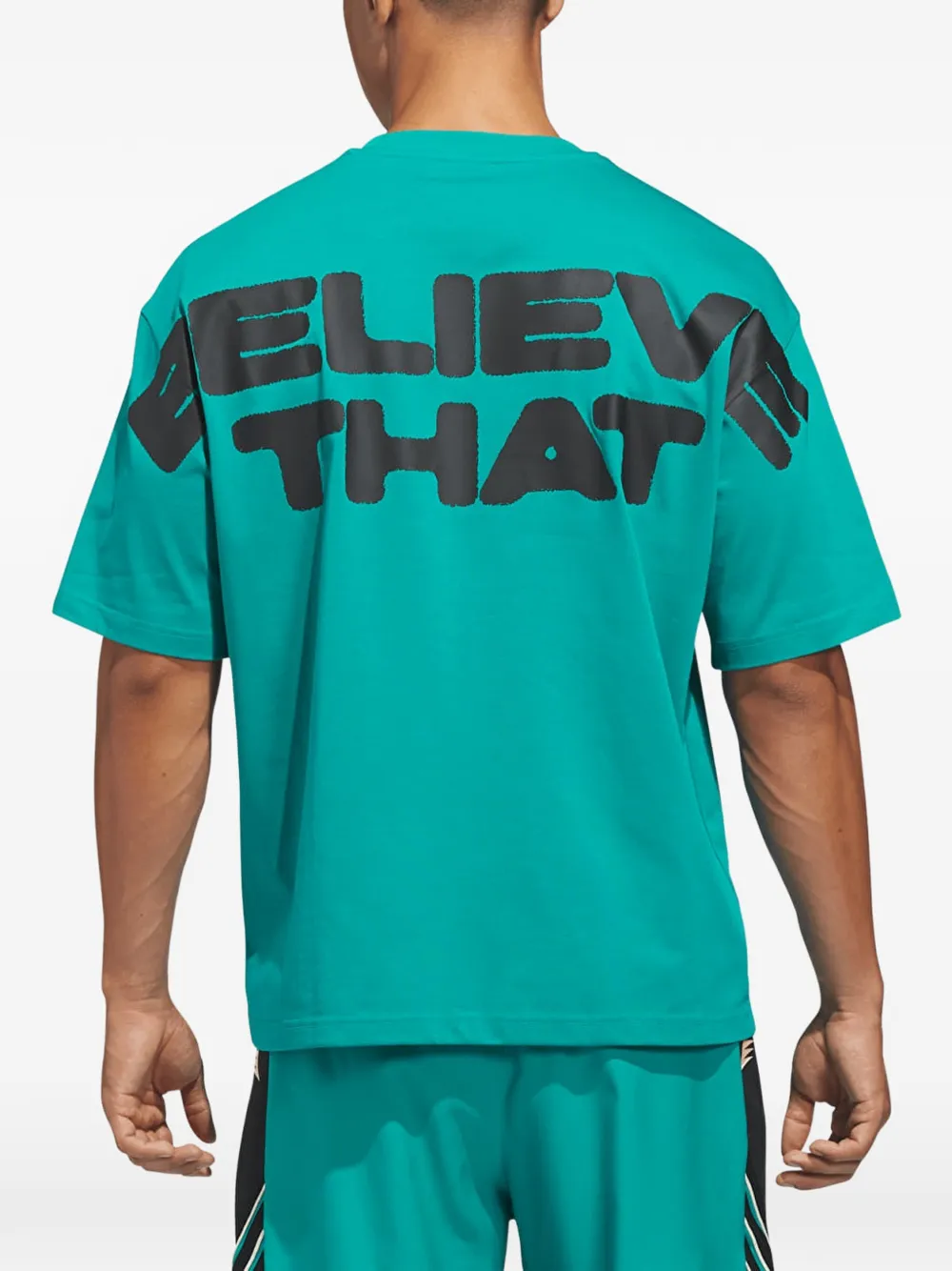 adidas Anthony Edwards Believe That crew.-neck T-shirt Groen