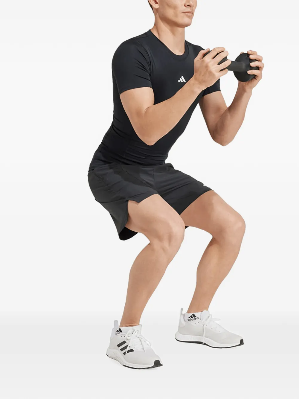 adidas Techfit compression T-shirt Zwart