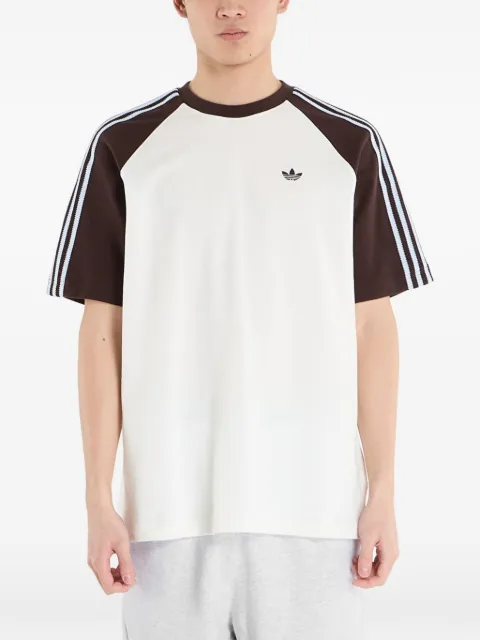 adidas Britcore raglan-sleeve logo-embroidered T-shirt