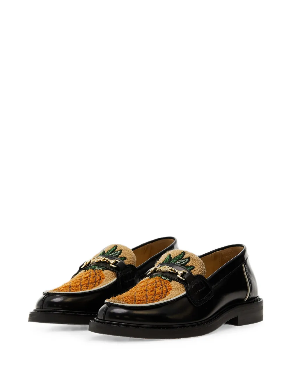Filling Pieces Ananas horsebit loafers Zwart