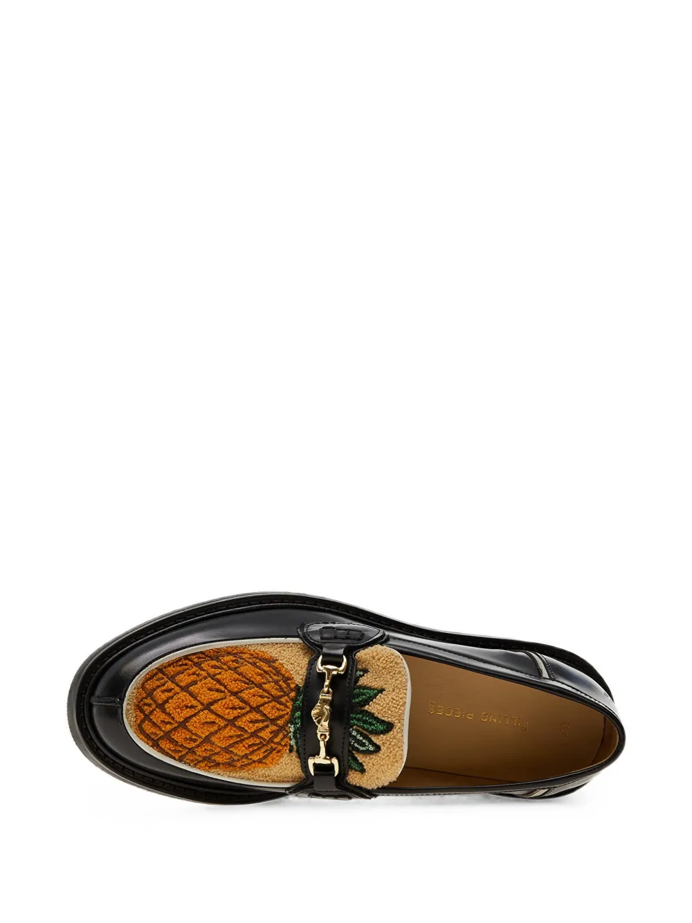 Filling Pieces Ananas horsebit loafers Zwart
