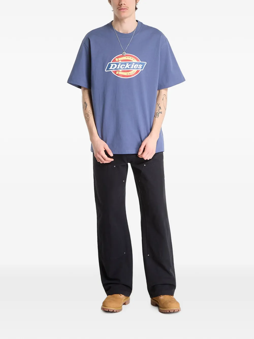 DICKIES T-shirt met Icon-logoprint Blauw