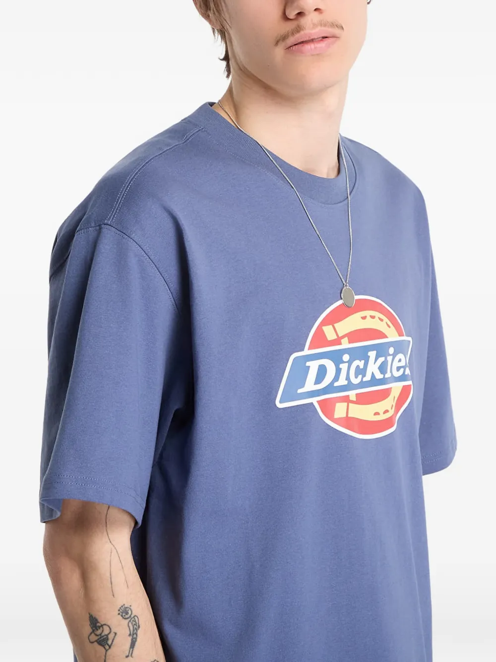 DICKIES T-shirt met Icon-logoprint Blauw