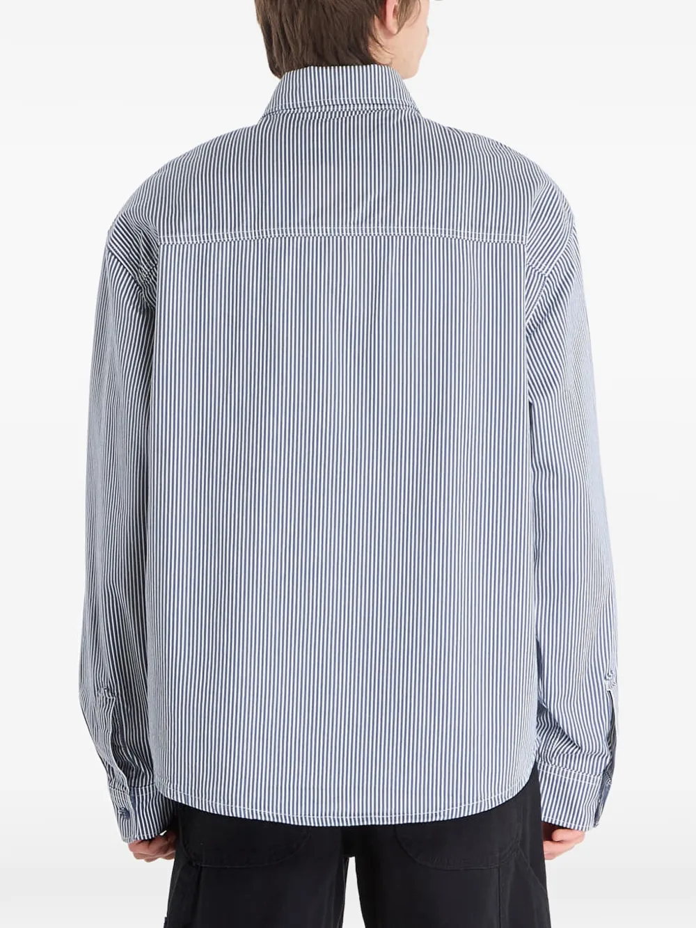 DICKIES Hickory gestreept overhemd Wit