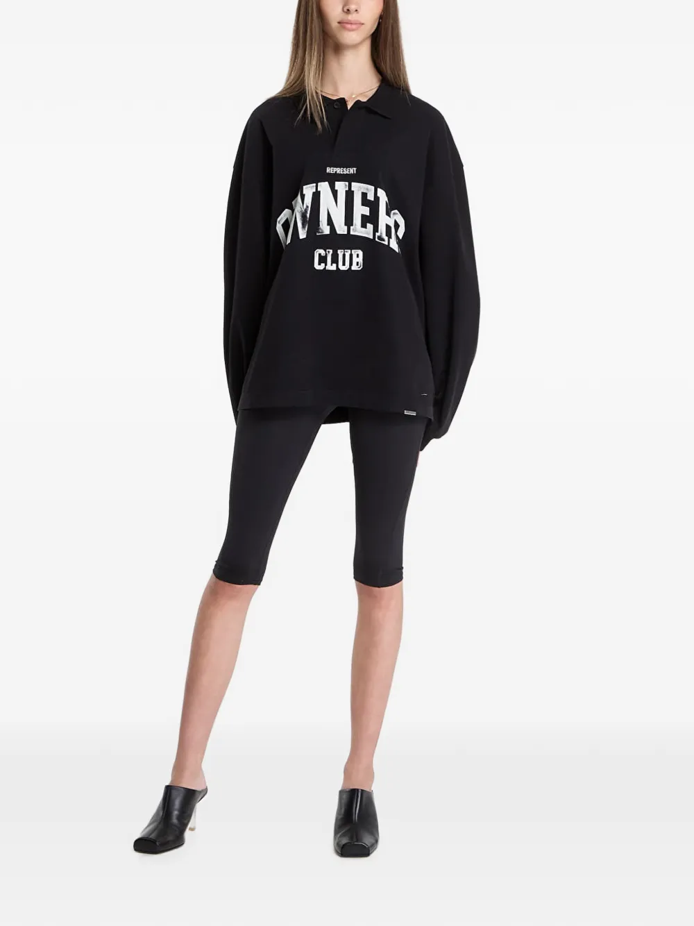 Represent T-shirt met print Zwart