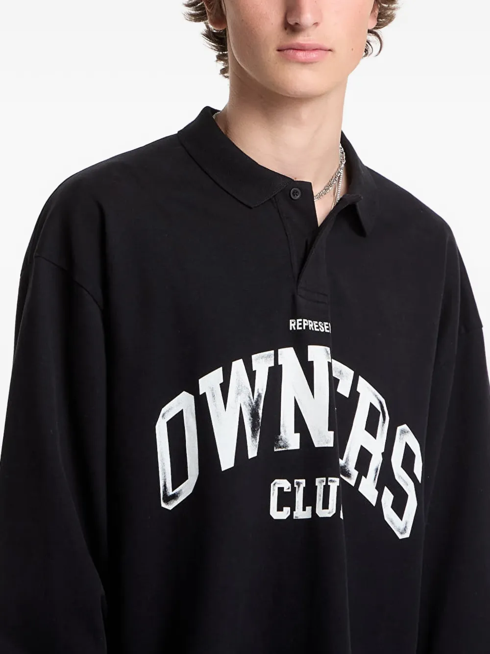 Represent T-shirt met print Zwart