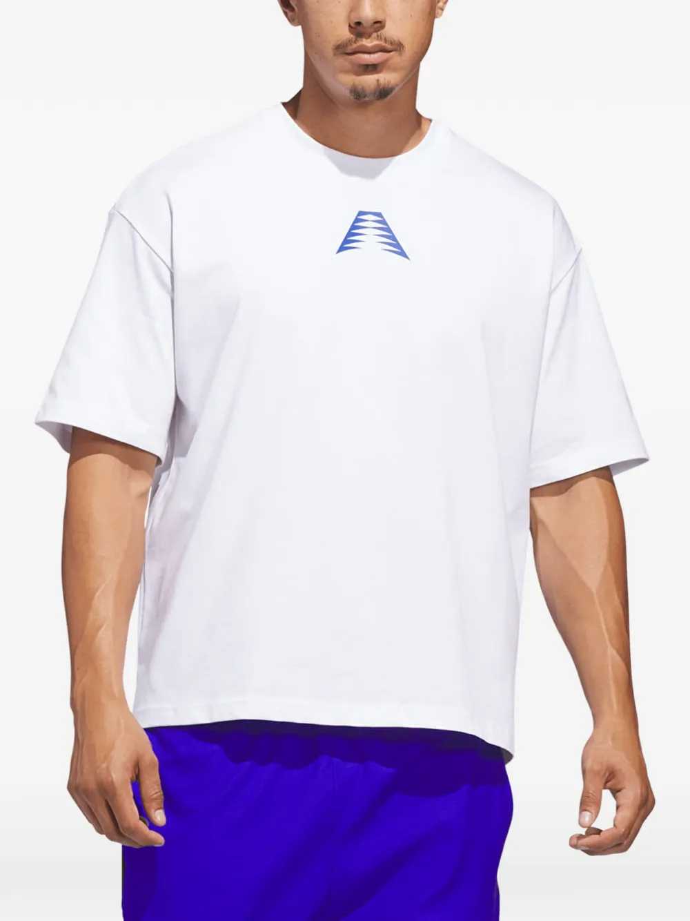 adidas Anthony Edwards Believe That graphic-print T-shirt Wit