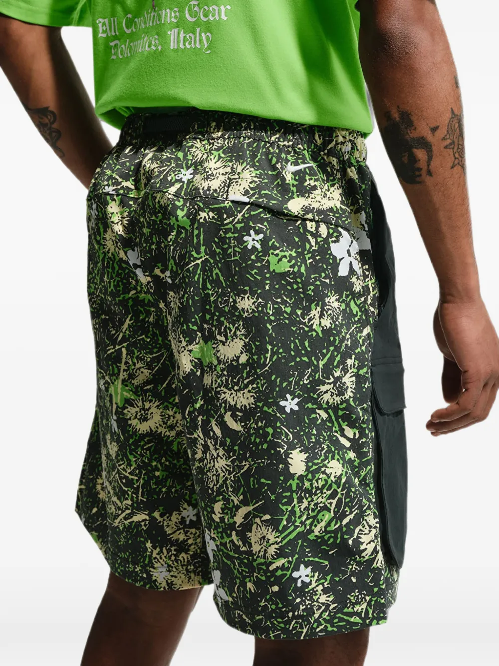 Nike Smith Summit cargo shorts met bloemenprint Groen