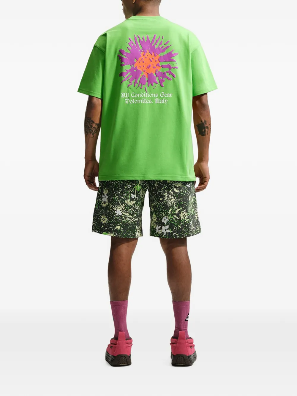 Nike Smith Summit cargo shorts met bloemenprint Groen