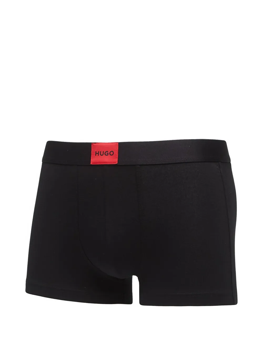 HUGO Drie boxershorts met logo-patch Blauw