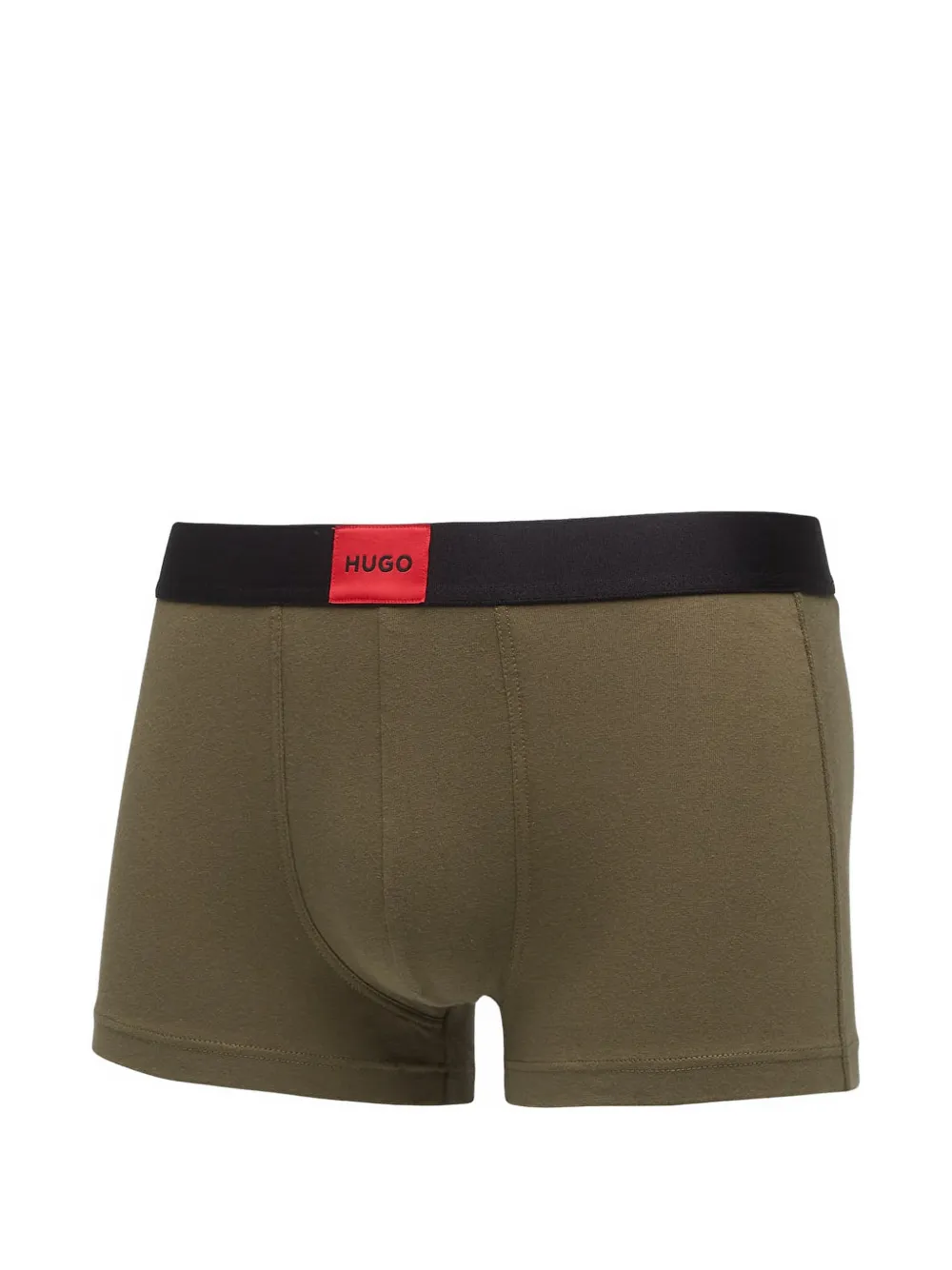 HUGO Drie boxershorts met logo-patch Blauw