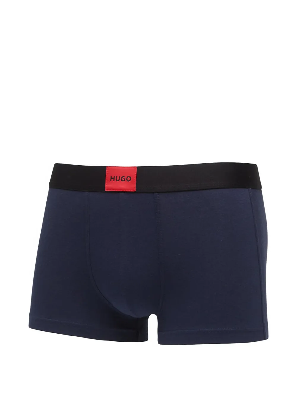 HUGO Drie boxershorts met logo-patch Blauw