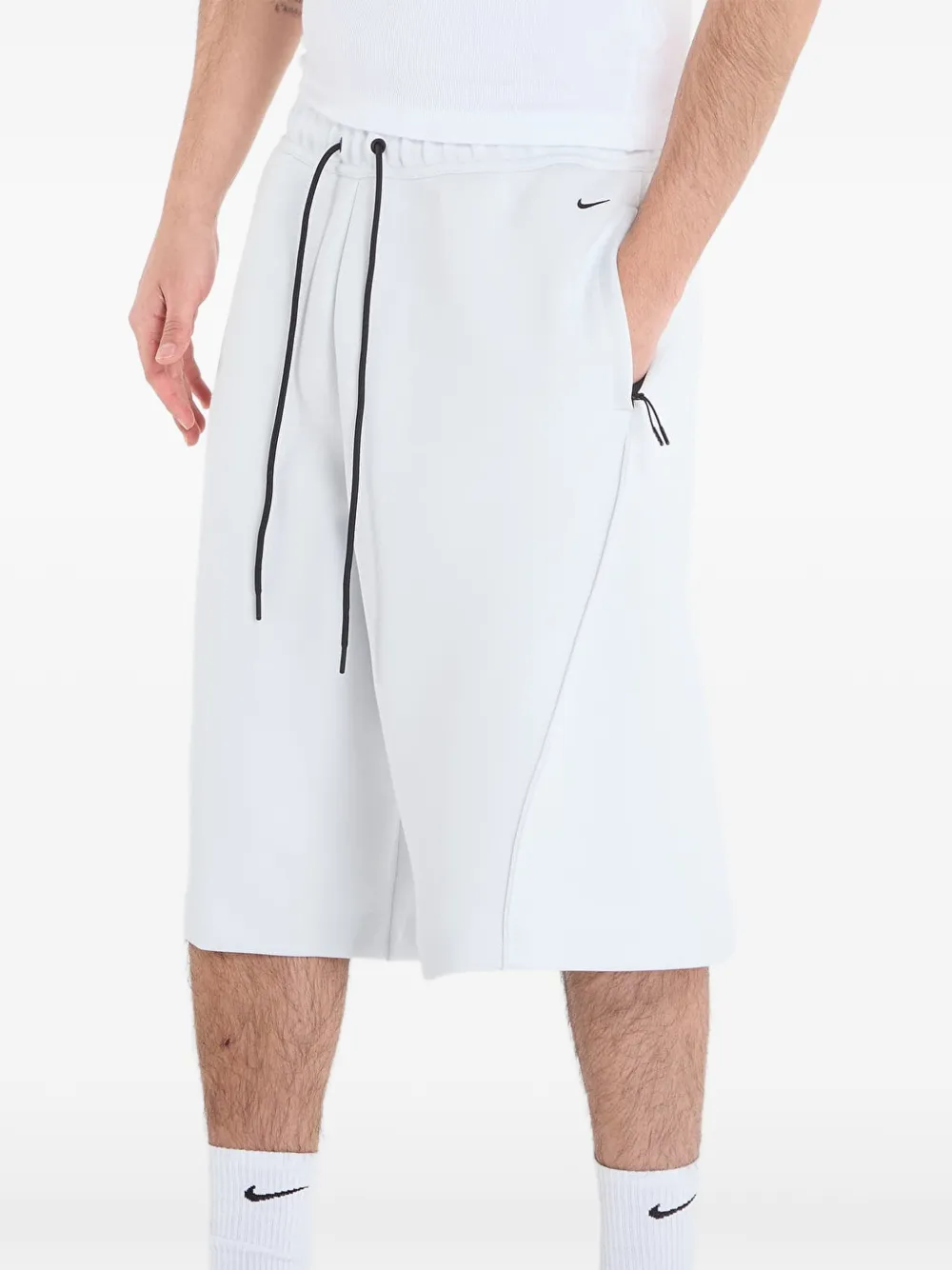 Nike Oversized fleece shorts Wit