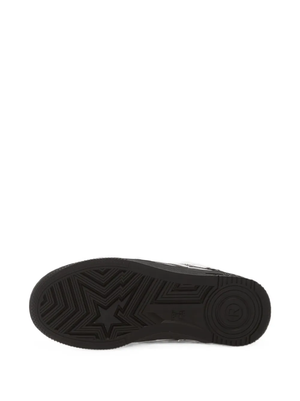 A BATHING APE Bape Sta patent-leather sneakers Zwart