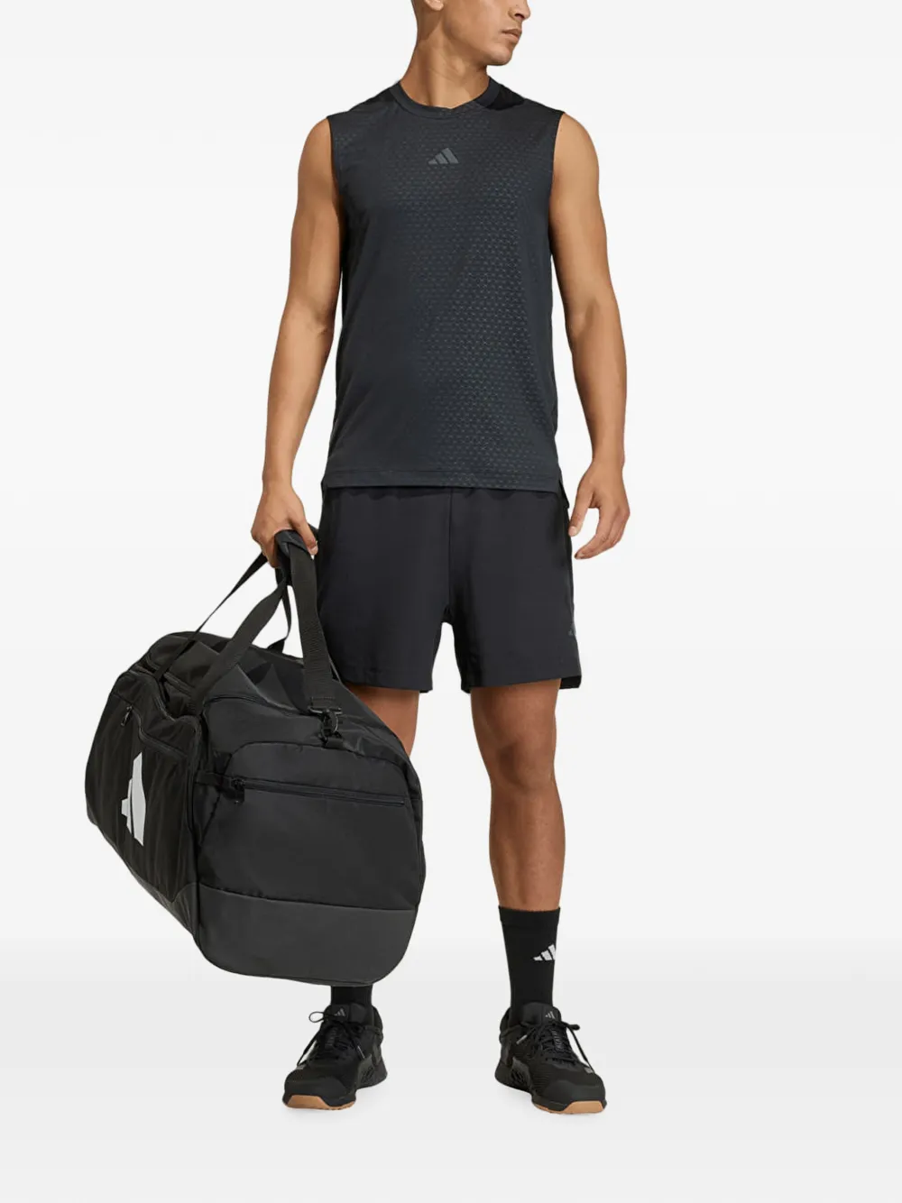 adidas D4T Power 3 logo shorts Zwart