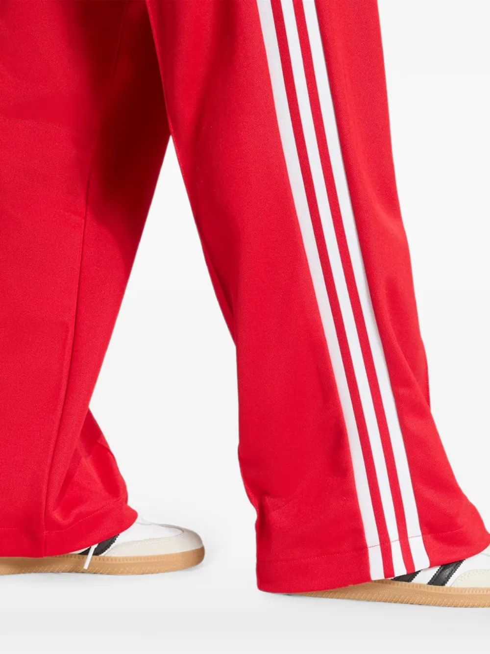 adidas Classic logo-embroidered side-stripe track pants Rood