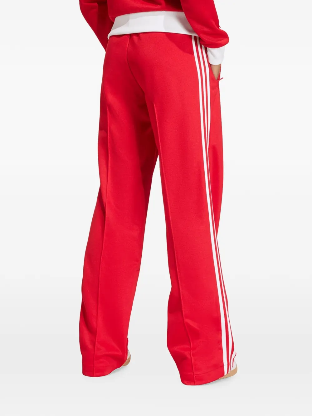 adidas Classic logo-embroidered side-stripe track pants Rood