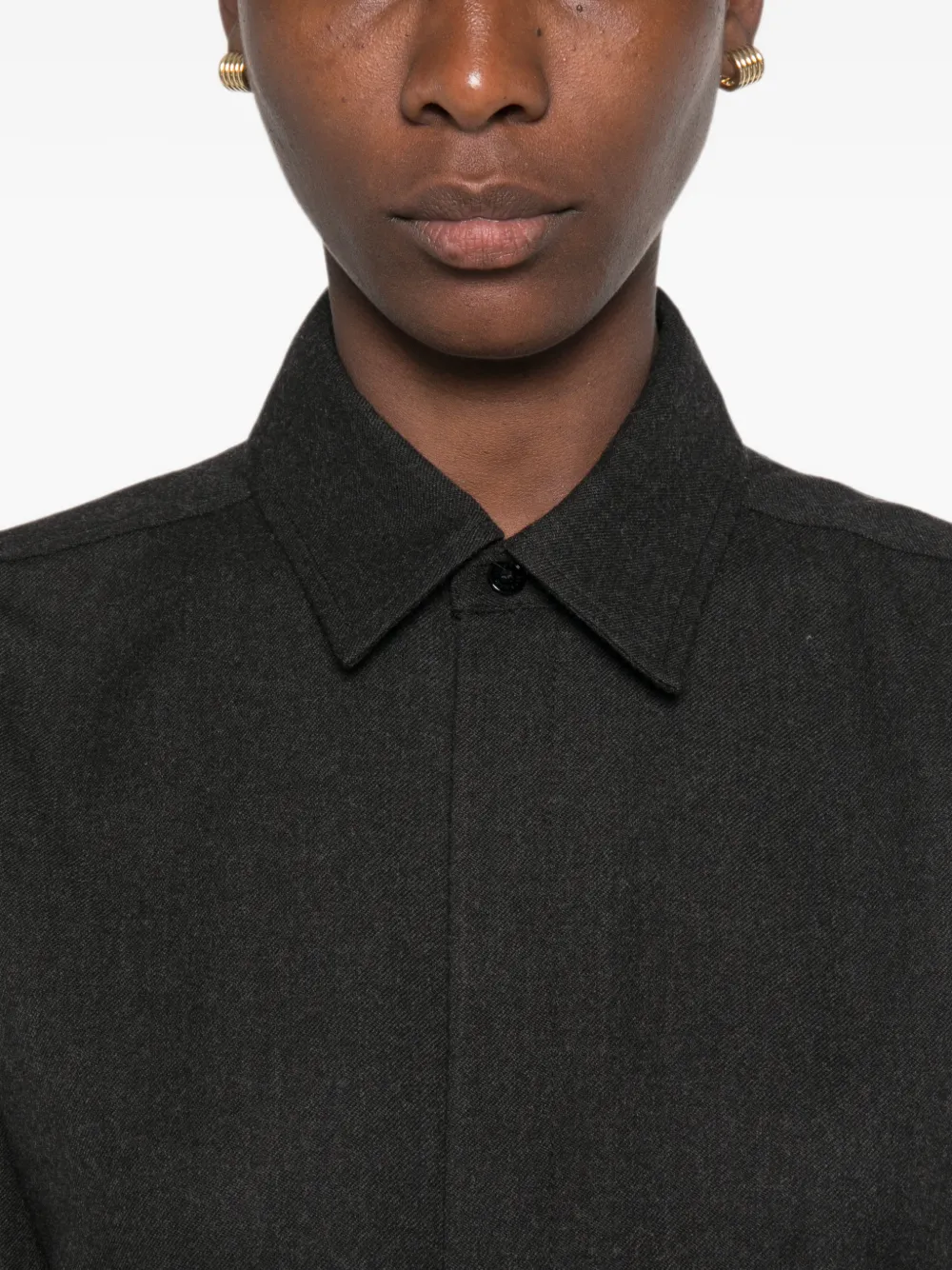 Victoria Beckham Jumpsuit met polokraag Grijs