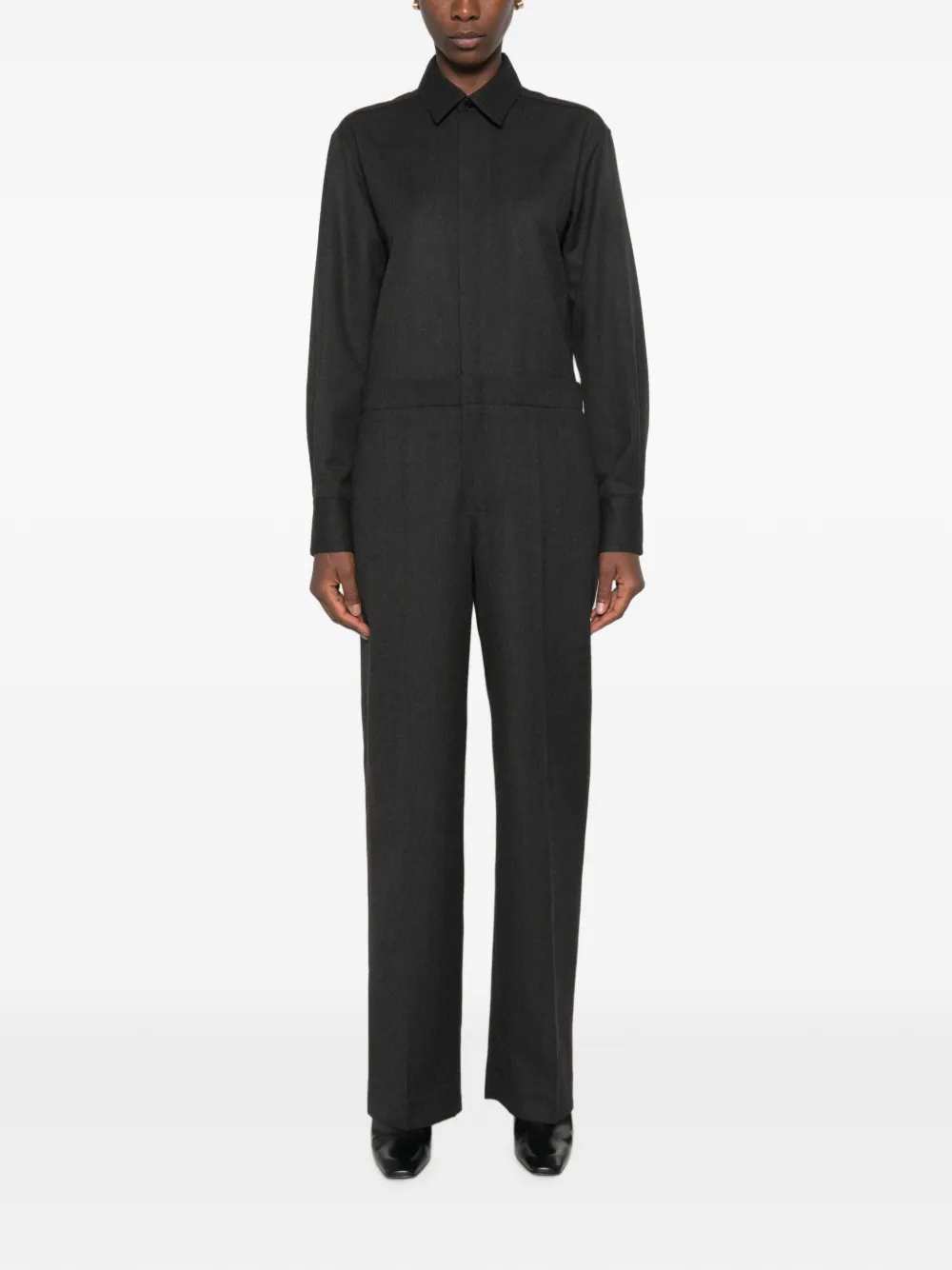 Victoria Beckham Jumpsuit met polokraag Grijs