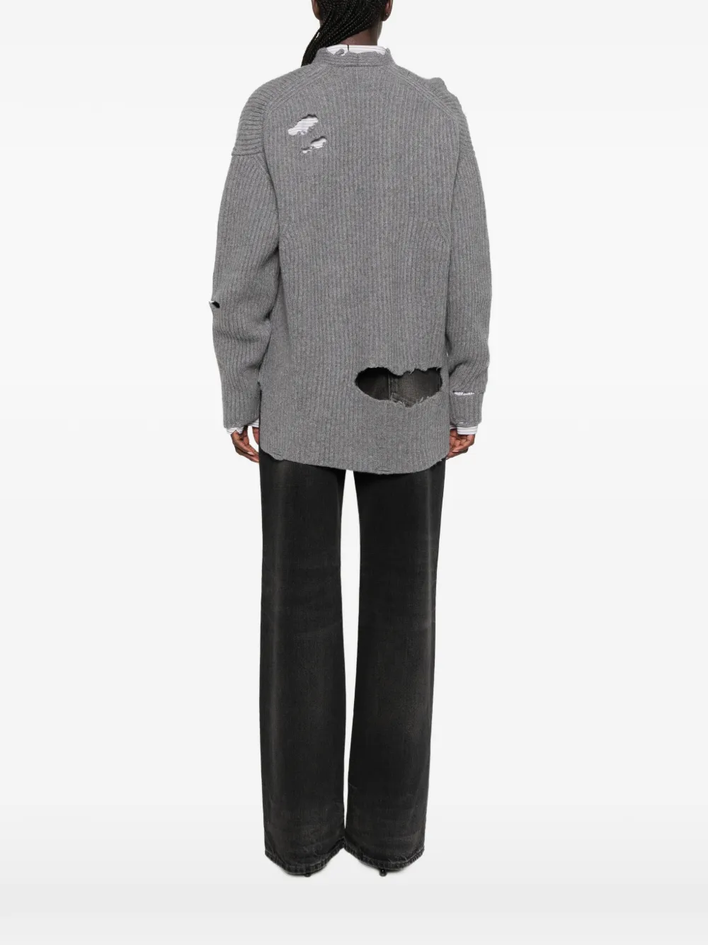 Haikure Gerafeld vest Grijs