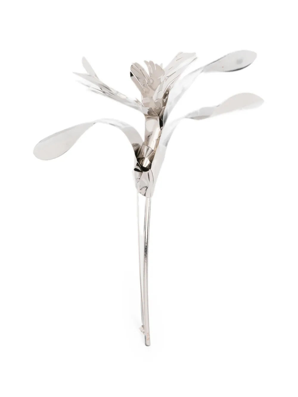 Nº21 floral-motif brooch - Silber