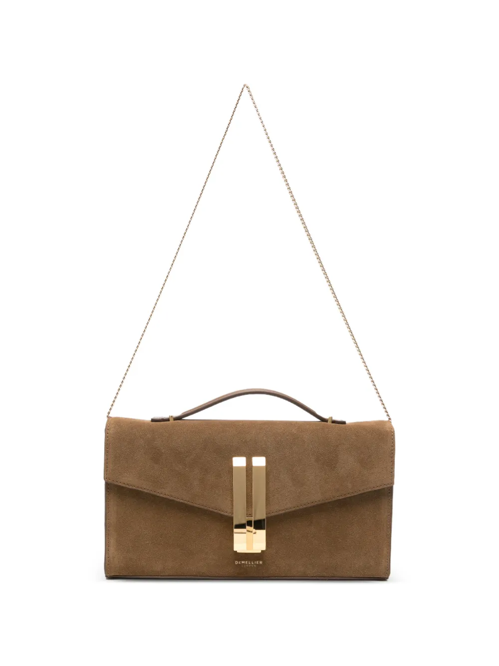 DeMellier The Vancouver leather clutch bag - Toni neutri