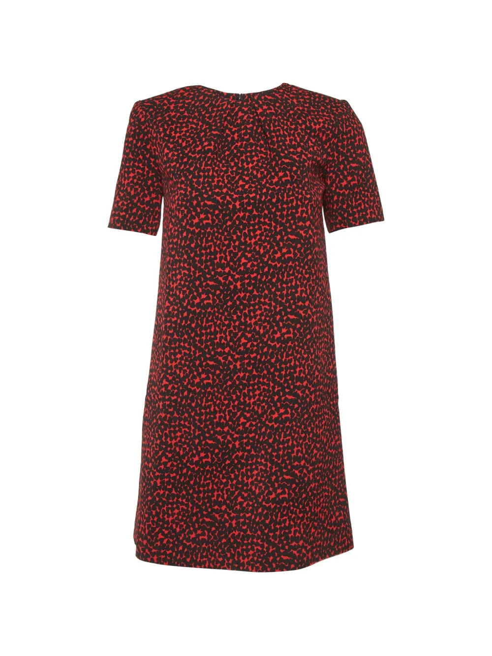 Saint Laurent Pre-Owned heart-print crepe mini dress - Rosso