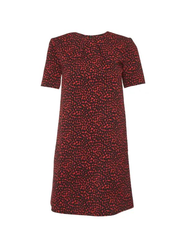 printed crepe mini dress Printed Crepe Modern Femme Mini Dress