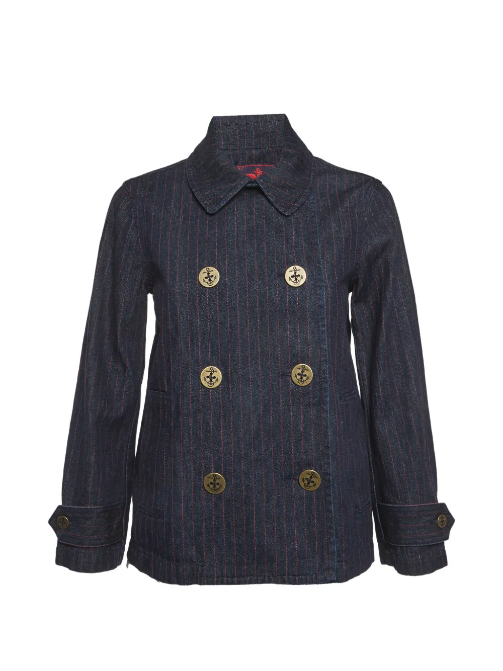 Ralph Lauren Vintage striped double-breasted jacket - Blu