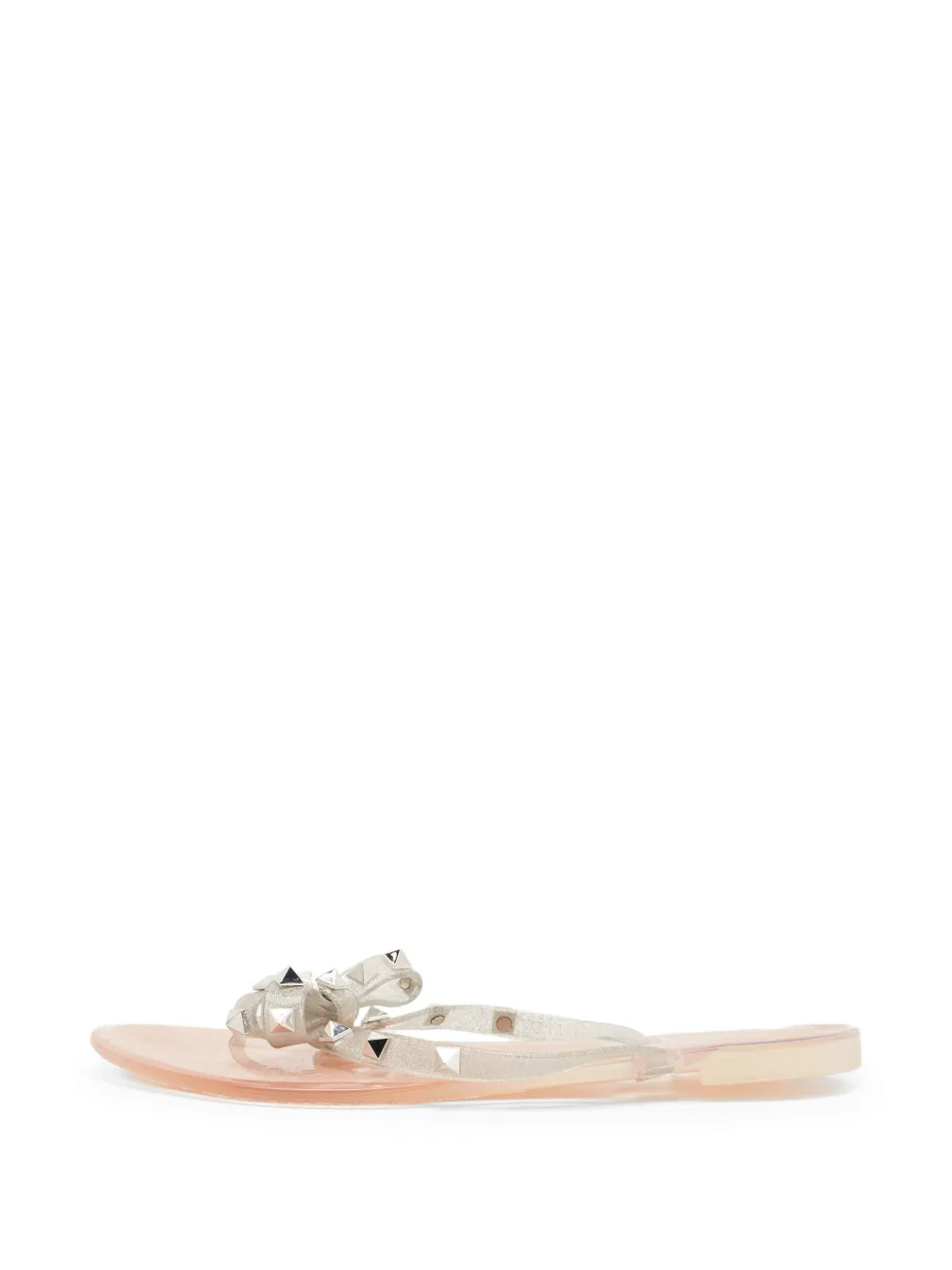 Valentino Garavani Pre-Owned Rockstud bow thong sandals - Rosa