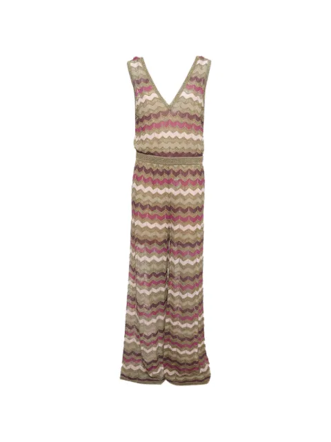 Missoni Pre-Owned lurex-knit sleeveless jumpsuit