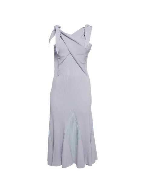 Roberto Cavalli Vintage rib-knit flared midi dress