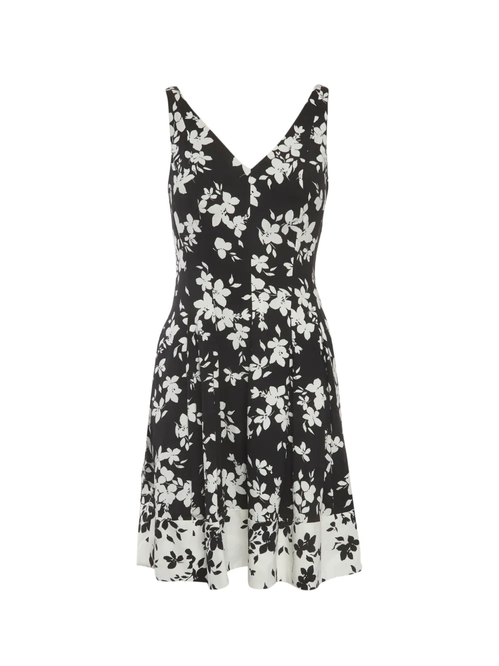Lauren Ralph Lauren floral-print sleeveless mini dress - Nero