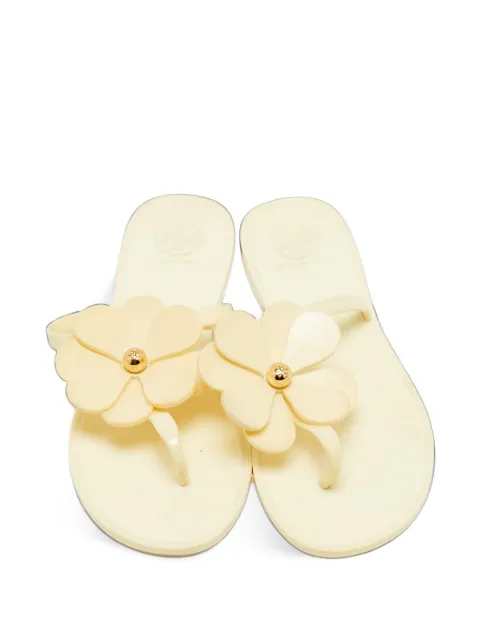 Tory Burch flip flops con motivo floral