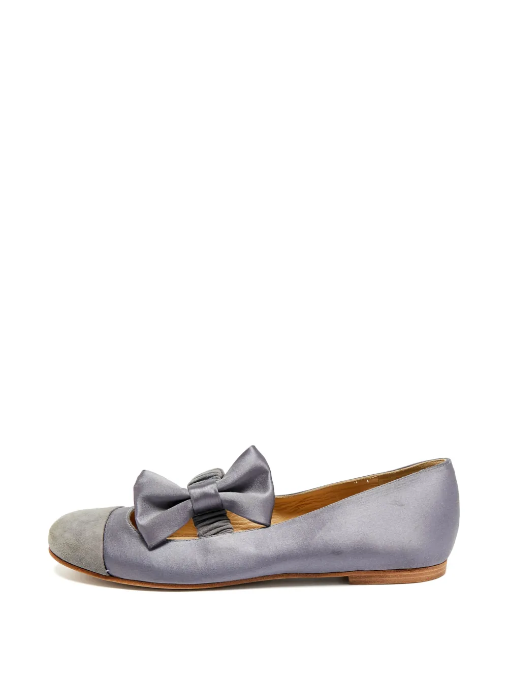 See By Chloé Vintage bow-detail ballet flats - Grigio