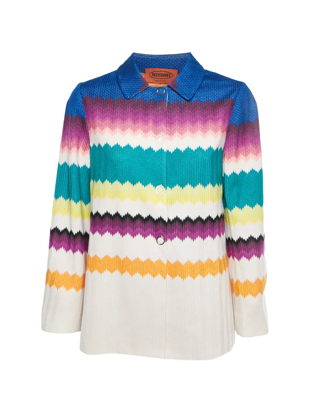 Missoni Pre-Owned Zig Zag knit jacket - Bianco