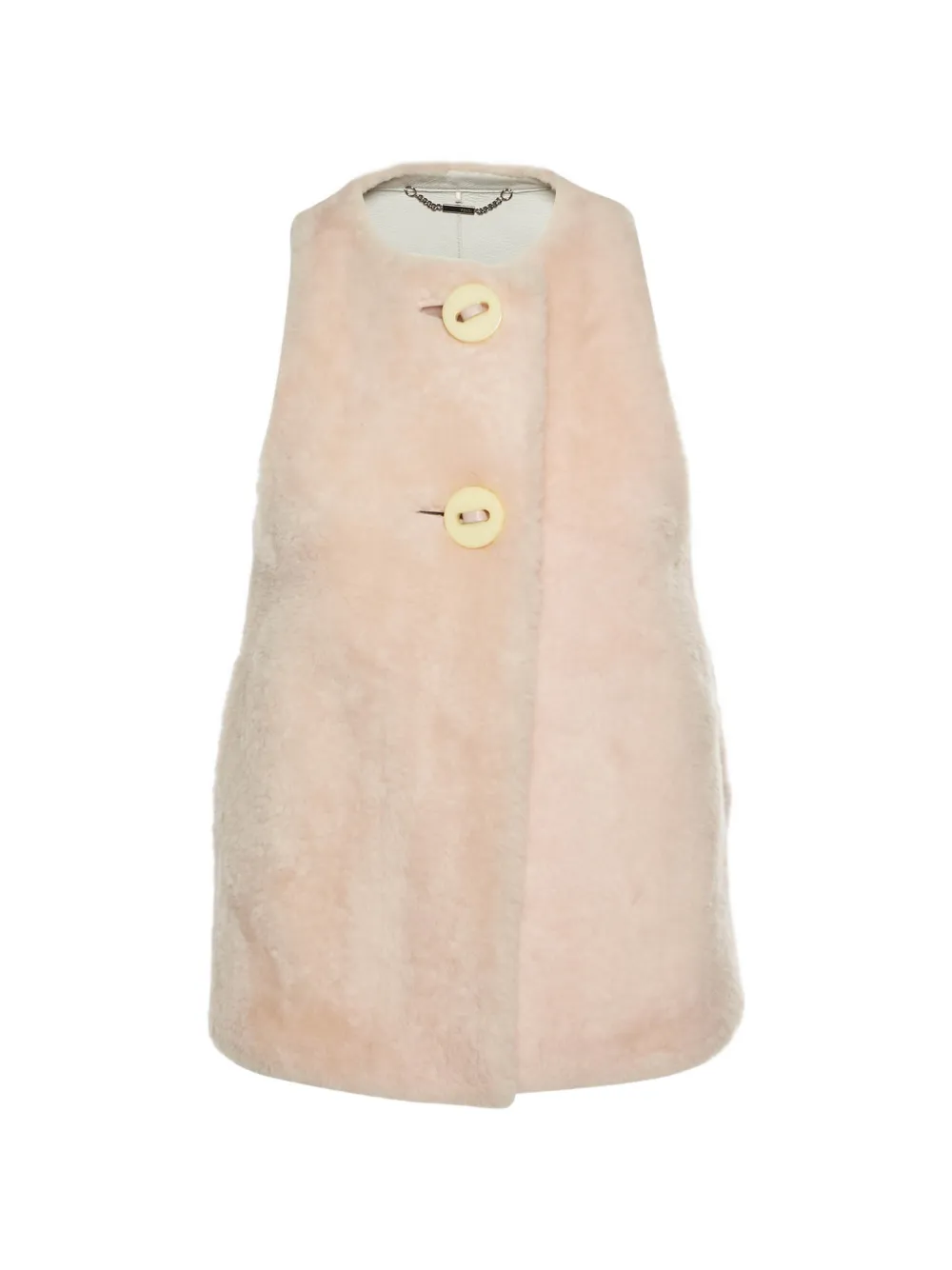 Fendi Pre-Owned buttoned shearling gilet - Rosa