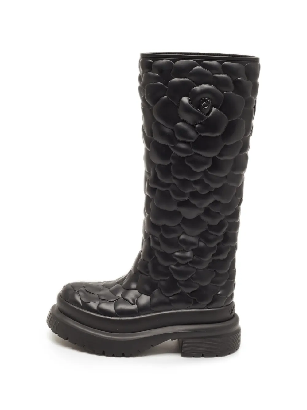 Valentino Garavani Pre-Owned Rose Atelier knee-length boots - Nero