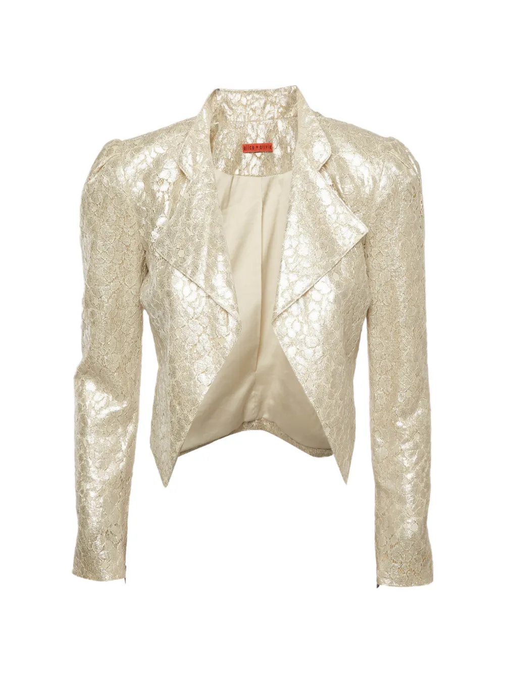 alice + olivia cropped jacket - Oro