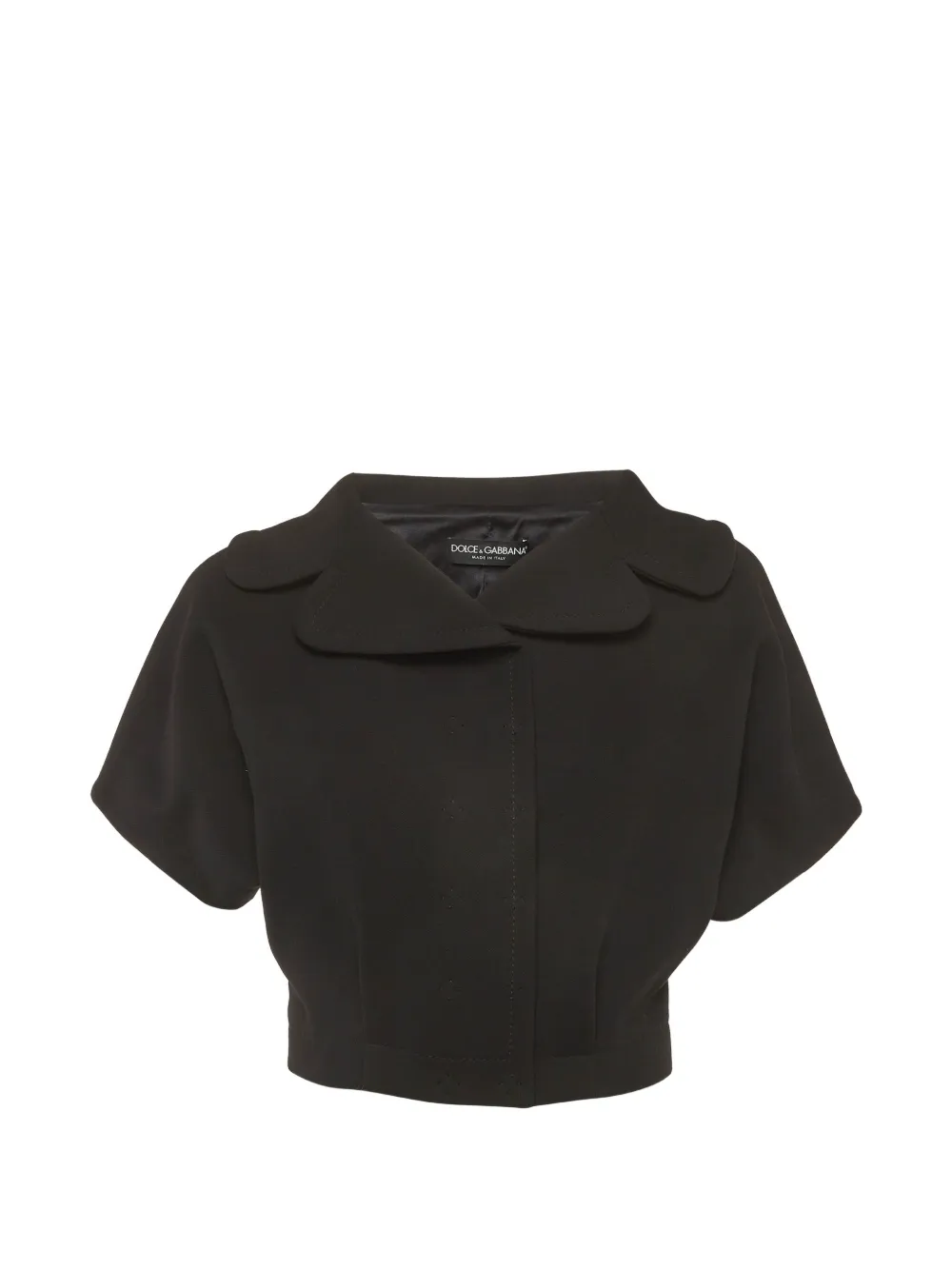 Dolce & Gabbana Pre-Owned cropped short-sleeve jacket - Nero