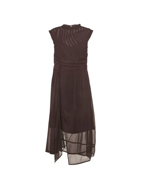 AllSaints pleated-detail midi dress