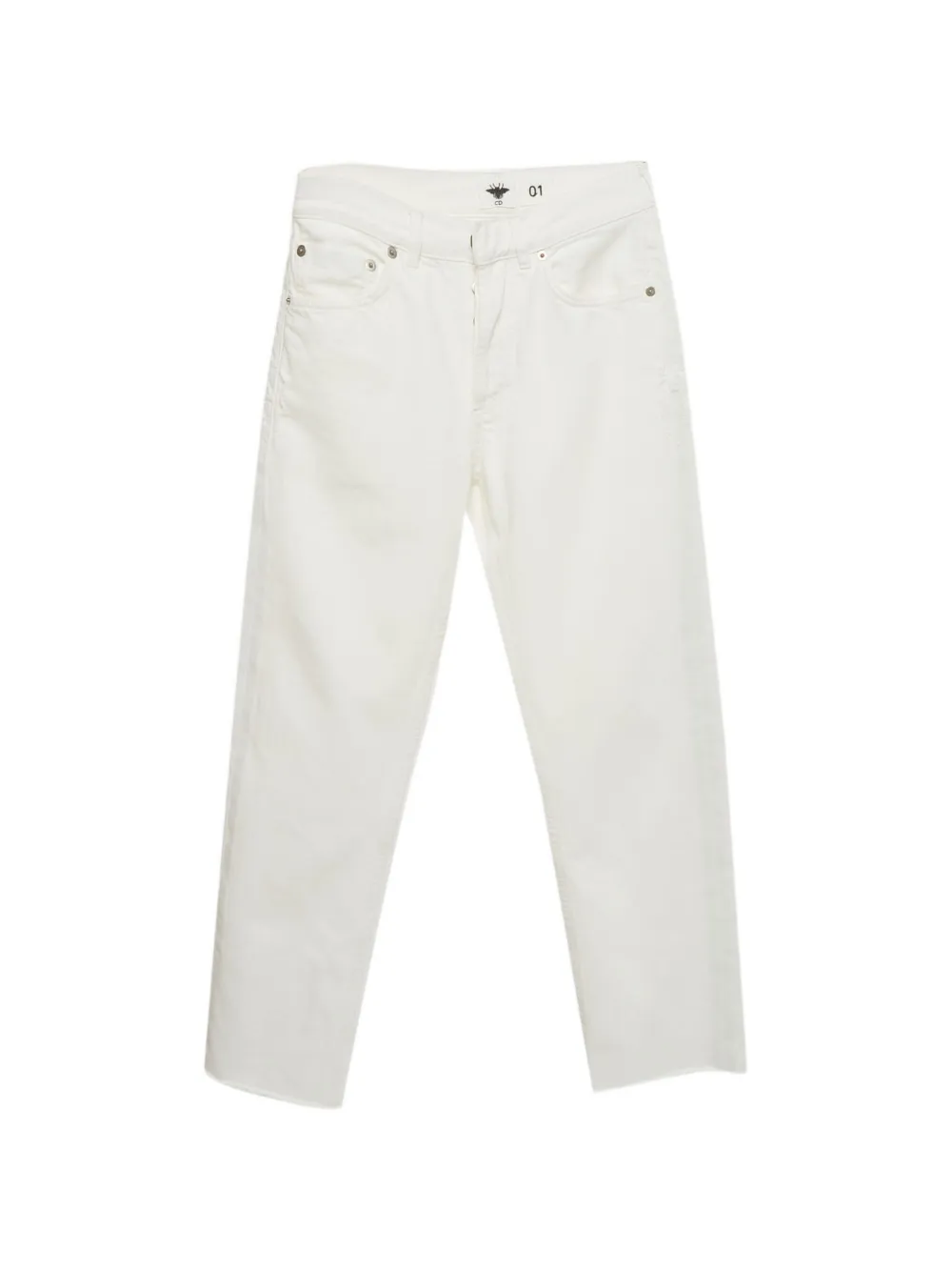 Pre-owned Dior Straight-fit Jeans In White