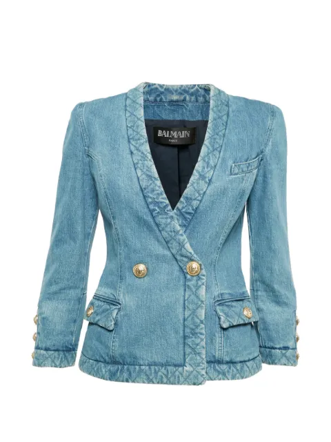 Balmain Pre-Owned faded double-breasted blazer