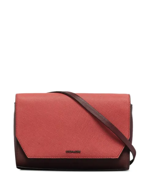Coach Saffiano leather crossbody bag
