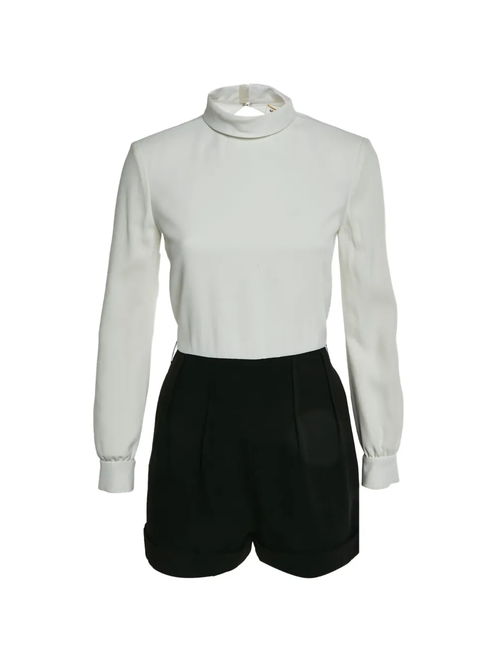 Saint Laurent Pre-Owned high-neck playsuit - Bianco