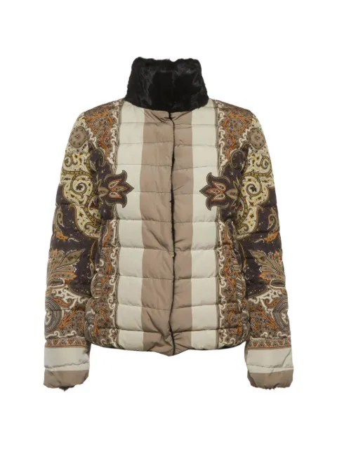 Etro Pre-Owned paisley-print padded jacket