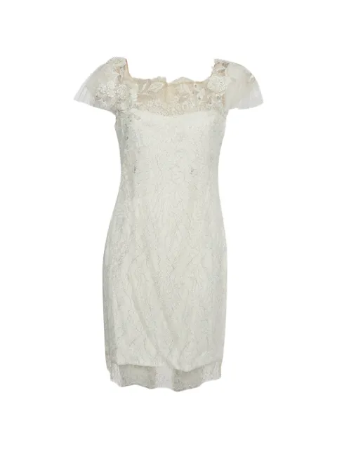 Self-Portrait laced mini dress