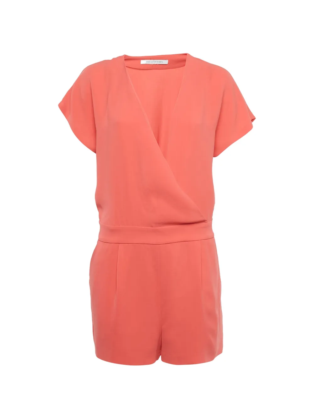 DVF Diane von Furstenberg V-neck playsuit - Orange